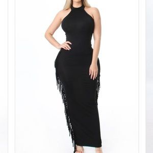 2 piece skirt set.. top/fringe skirt.. good quality/stretch